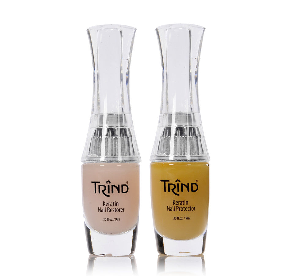 Professional Nail Tech Nicole Demonstrates the Trind Keratin Products