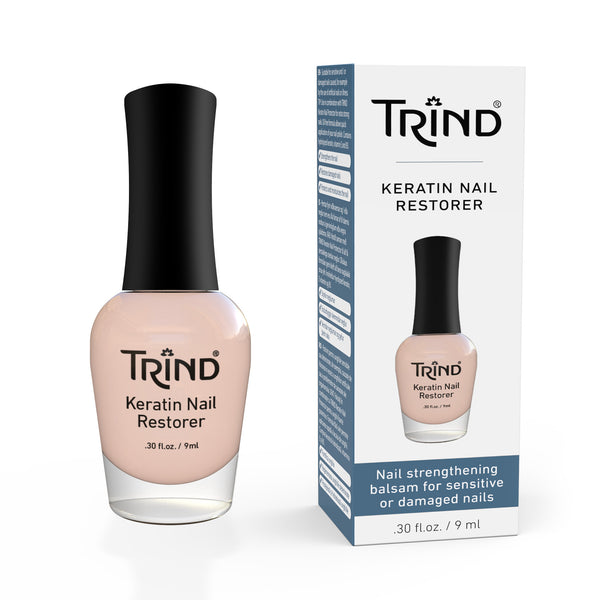 Trind Keratin Nail Restorer - Bare Nail Finish Strengthener - Formaldehyde Free